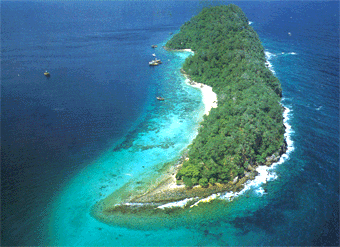 الحديقة البحرية في جزيرة بايار في قدح - ماليزيا